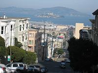 IMG_1509 Streets in San Francisco. Alcatraz in the background.