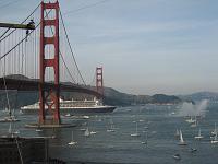 IMG_1700 Queen Mary 2 crossing under the Golden Gate Bridge