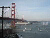 IMG_1705 Queen Mary 2 crossing under the Golden Gate Bridge