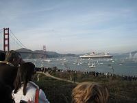IMG_1714 Queen Mary 2 crossing under the Golden Gate Bridge